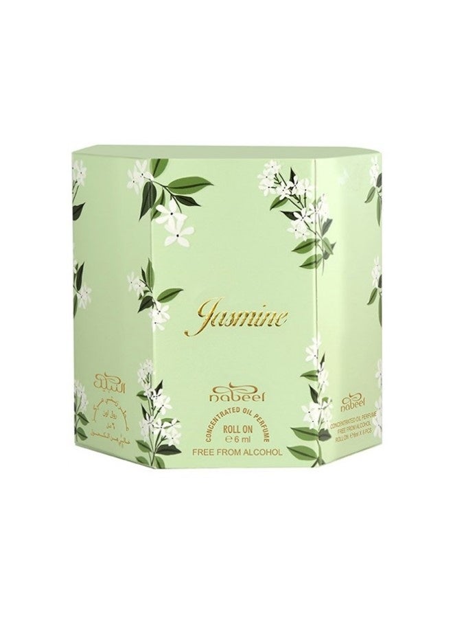 Nabeel 3 Pcs Nabeel Jasmine 6 ML Roll-On Oil Perfume Pure Floral Luxury, Long-Lasting Alcohol-Free Attar - Image 3